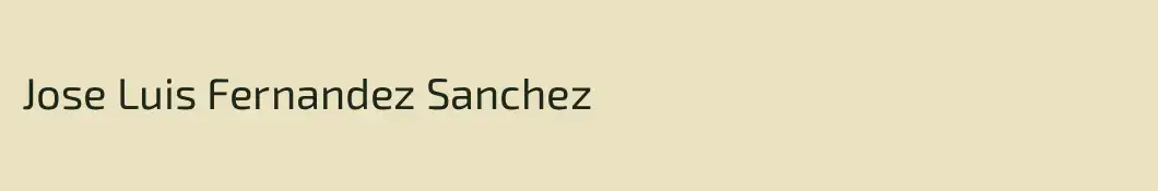 Jose Luis Fernandez Sanchez